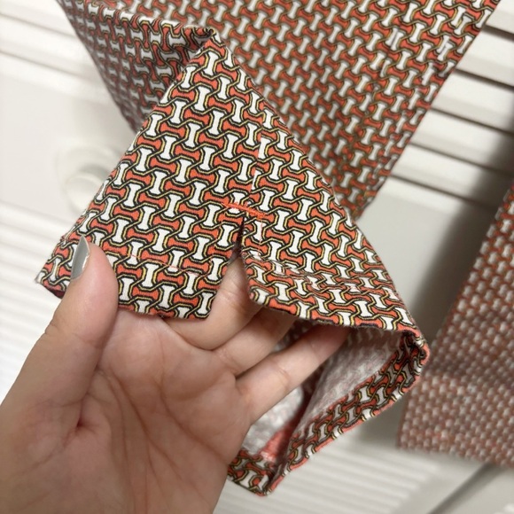 Ann Taylor Womens Stretch Cotton Orange (Multi-Colored) Curvy Capri Pants Size 2 - Picture 4 of 7